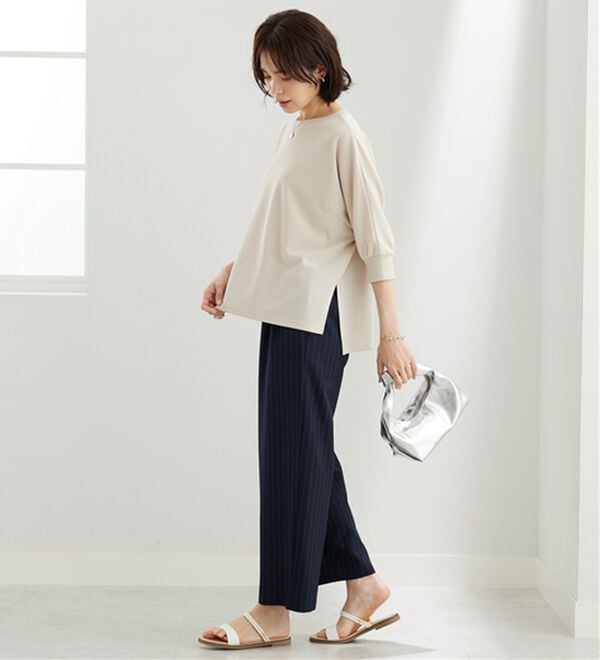 BELLUNA（ベルーナ）の「リブ切替ドルマンデザインプルオーバー（カットソー）」｜詳細画像