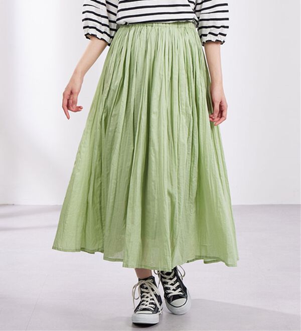 Viola e Viola（ヴィオラ エ ヴィオラ）の「ボイルクリンクルスカート（ひざ丈スカート）」｜詳細画像