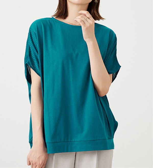 BELLUNA（ベルーナ）の「サイドシャドーストライプ切替チュニック（チュニック）」｜詳細画像