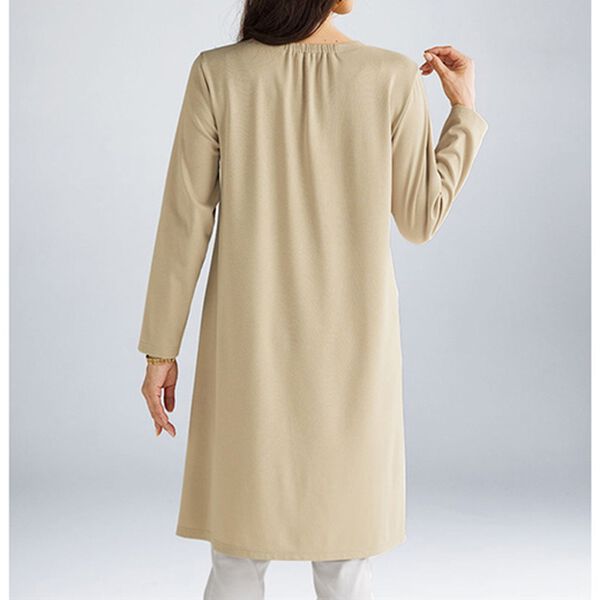 BELLUNA（ベルーナ）の「異素材切替配色デザインチュニック（チュニック）」｜詳細画像