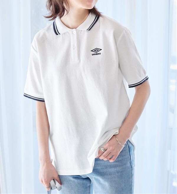 alotta（アロッタ）の「【アンブロ】　配色デザインポロシャツ（ポロシャツ）」｜詳細画像