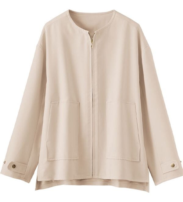 BELLUNA（ベルーナ）の「ポケット使いショートブルゾンジャケット（ハーフコート）」｜詳細画像