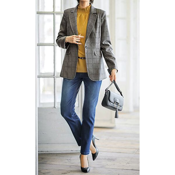 BELLUNA（ベルーナ）の「洗える！暖か蓄熱素材テーラードジャケット（テーラードジャケット）」｜詳細画像