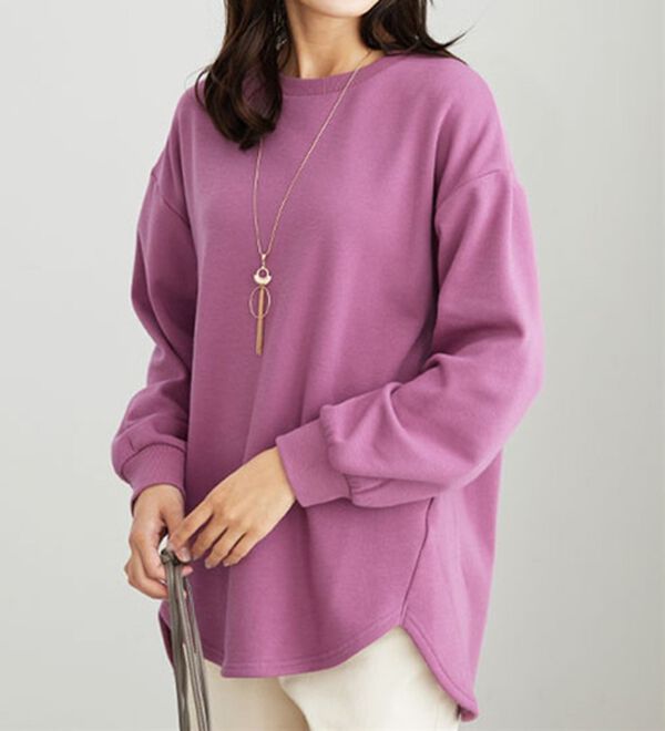 BELLUNA（ベルーナ）の「ふわふわ裏ファーゆったりプルオーバー（カットソー）」｜詳細画像