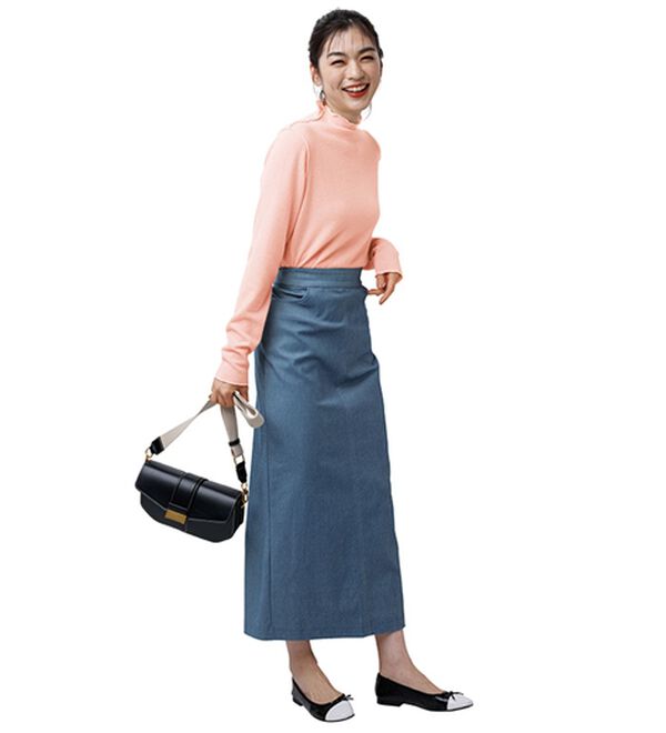 RANAN（ラナン）の「前後２ＷＡＹ！メロウ使いニットソーフリルプルオーバー（カットソー）」｜詳細画像