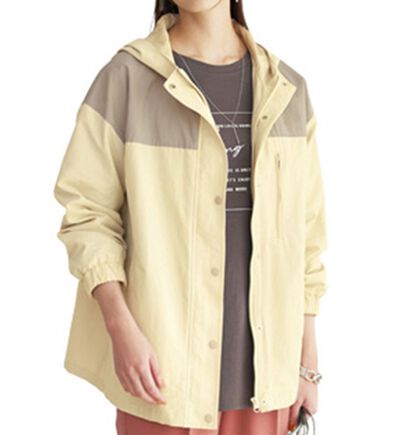 BELLUNA（ベルーナ）の「ボアベスト付配色ブルゾン（ハーフコート）」