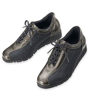 ルフラン（ルフラン）の「時見さんのスッと履ける５Ｅトラベルウォーキング（スニーカー）」｜ブラック