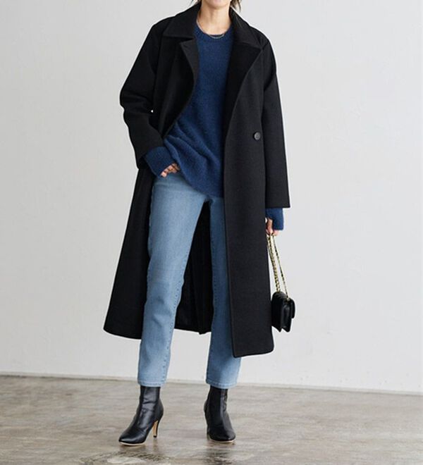 Pierrot（ピエロ）の「【ストレッチ素材】大人のためのゆるテーパードデニムパンツ（フルレングスパンツ）」｜詳細画像