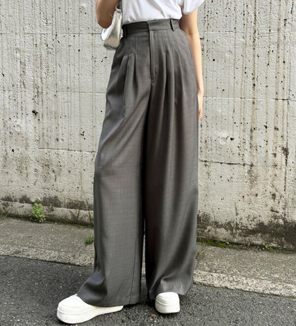 GeeRA（ジーラ）の「３タックワイドパンツ（フルレングスパンツ）」｜詳細画像