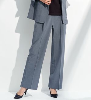 BELLUNA（ベルーナ）の「＜爽楽＞ストレッチワイドパンツ（フルレングスパンツ）」｜グレー