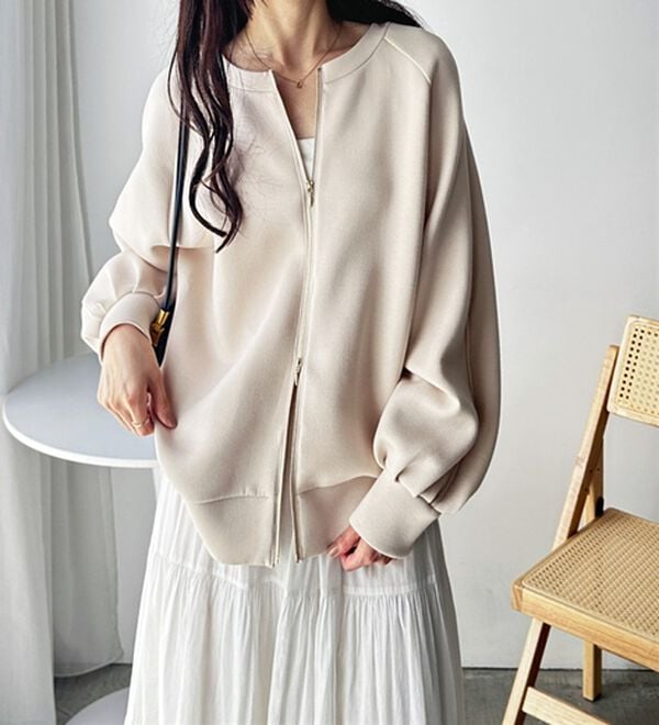 GeeRA（ジーラ）の「前後２ＷＡＹダブルジップスウェット（カットソー）」｜詳細画像