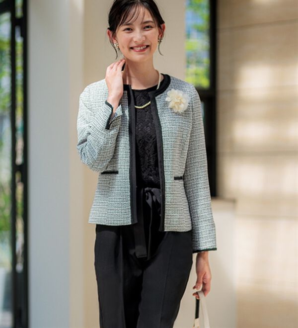 GeeRA（ジーラ）の「【5点セット】〈テーパードパンツ〉２ジャケット５点セットスーツ（パンツスーツ）」｜詳細画像