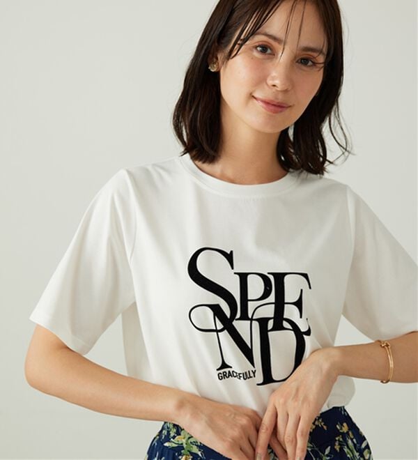 BELLUNA（ベルーナ）の「フロッキープリントロゴプルオーバー（カットソー）」｜詳細画像