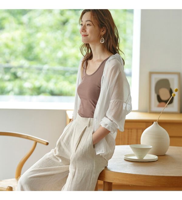 YU'NOW（ユナウ）の「ベーシック汗取りインナー　タンクトップ（肌着・インナーウェア）」｜詳細画像