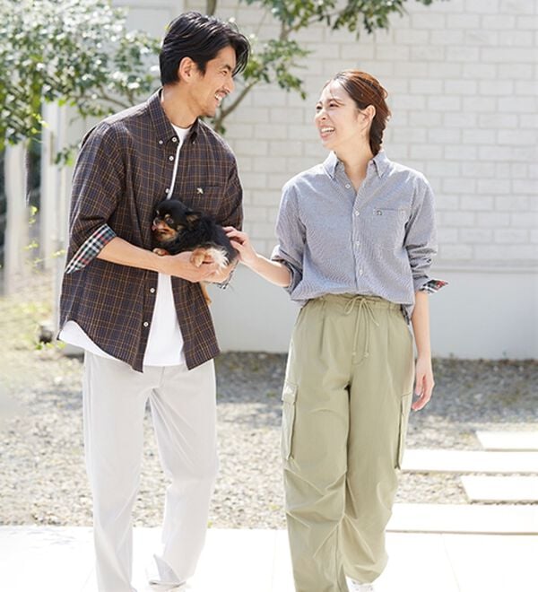 「＜アーノルド　パーマー＞シアサッカーデザインシャツ（長袖・７分袖）（メンズシャツ）」｜詳細画像