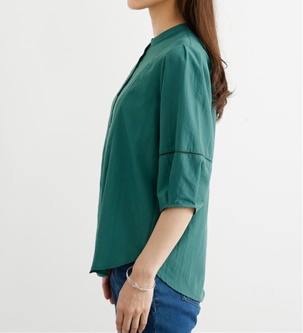 BELLUNA（ベルーナ）の「エアリービンテージ素材タック使いブラウス（ブラウス）」｜詳細画像