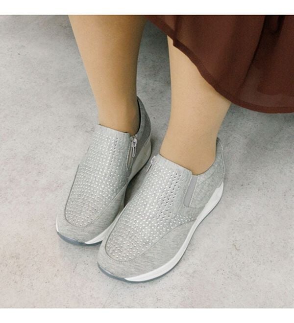 BELLUNA（ベルーナ）の「４Ｅビジュー使い厚底スニーカー（スニーカー）」｜詳細画像