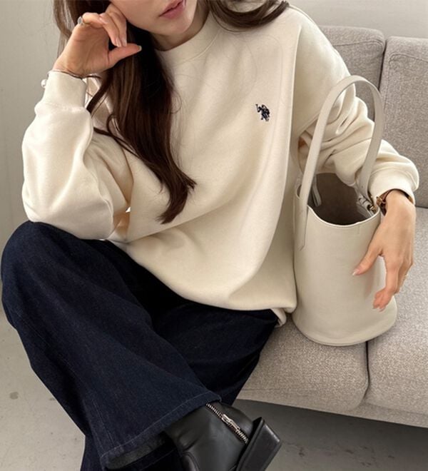 GeeRA（ジーラ）の「【U.S. POLO ASSN.】表ピーチ裏起毛スウェット（トレーナー・スウェット）」｜詳細画像