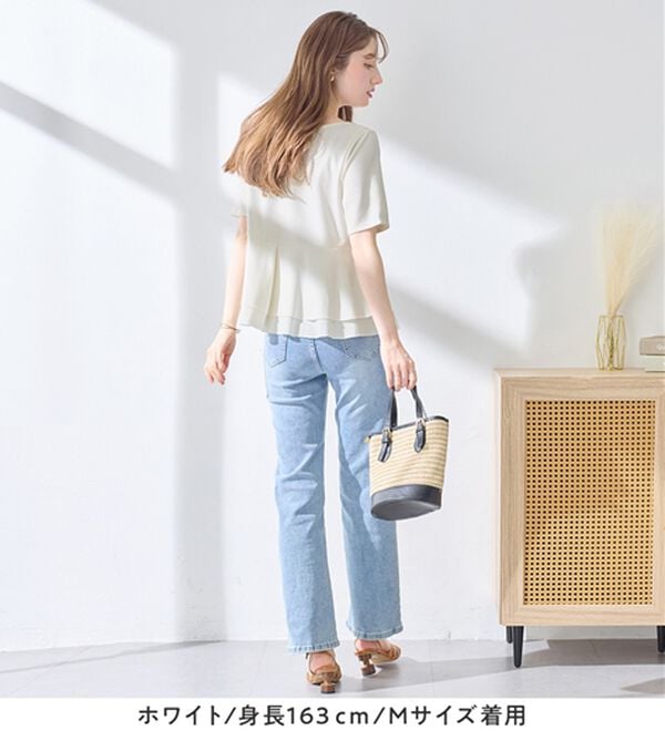 alotta（アロッタ）の「スクエアネックティアードトップス（カットソー）」｜詳細画像