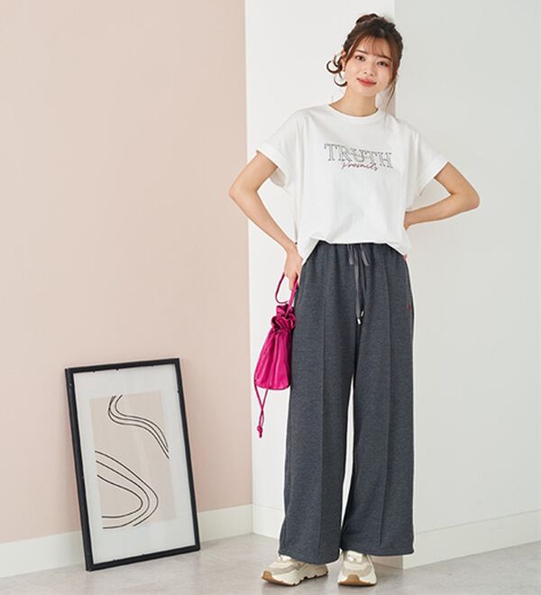 BELLUNA（ベルーナ）の「ひんやリッチコットン大人のゆったりドルマンＴシャツ（カットソー）」｜詳細画像