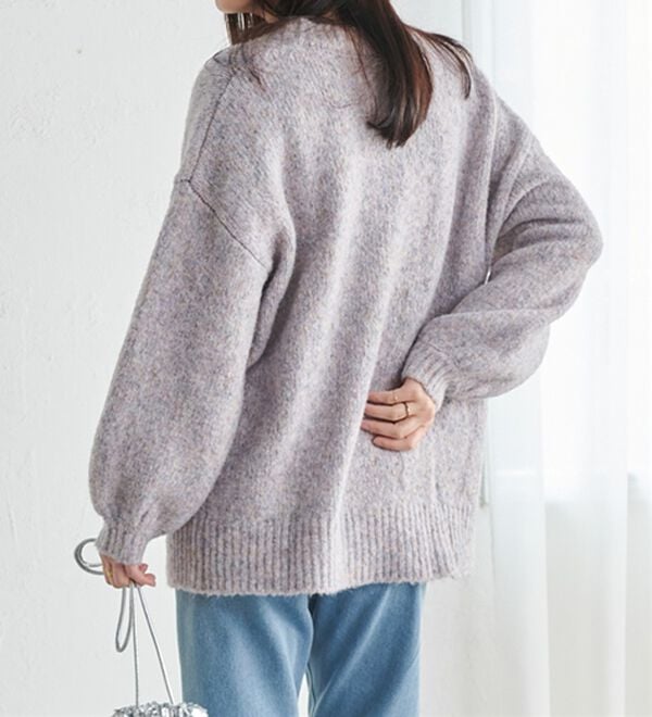 RANAN（ラナン）の「カラーオーバーカーディガン（ニットカーディガン）」｜詳細画像