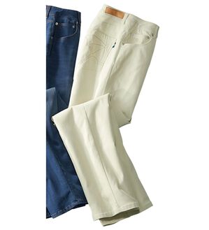 ルフラン（ルフラン）の「〔ａ・Ａ・Ｐ〕刺しゅうストレッチ美脚パンツ（フルレングスパンツ）」｜アイボリー