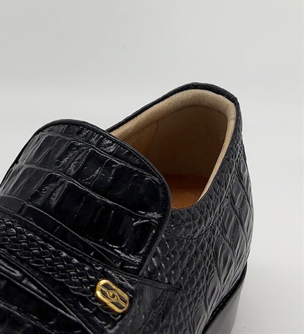 「牛革クロコ調メンズアップシューズ（ビジネスシューズ）」｜詳細画像