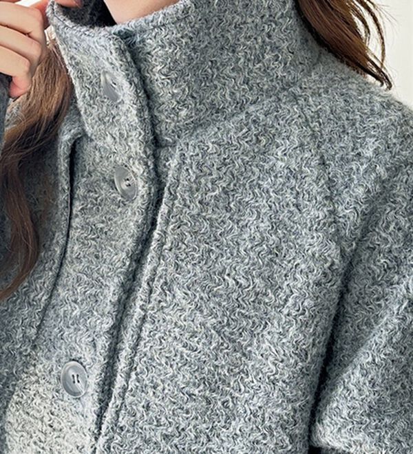 GeeRA（ジーラ）の「リングウールライクスタンドカラーコート（ハーフコート）」｜詳細画像