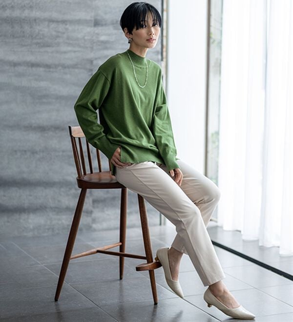 BELLUNA（ベルーナ）の「新触感！マシュマロみたいななめらかストレッチパンツ（フルレングスパンツ）」｜詳細画像