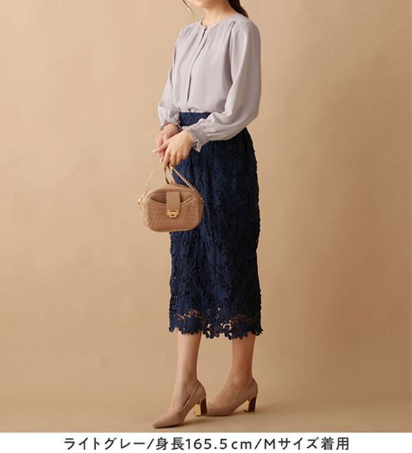 alotta（アロッタ）の「前後２ＷＡＹギャザーブラウス（ブラウス）」｜詳細画像