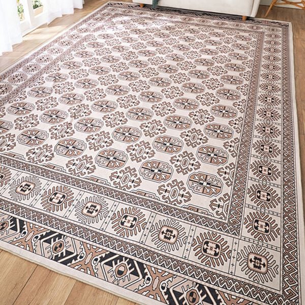 「オリエンタル柄カーペット（カーペット）」｜アイボリー