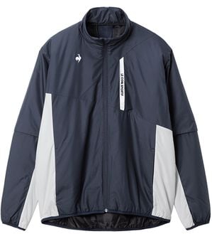 「ストレッチプリーツ中わたプレーブルゾン（メンズスポーツウェア（アウター））」｜ネイビー