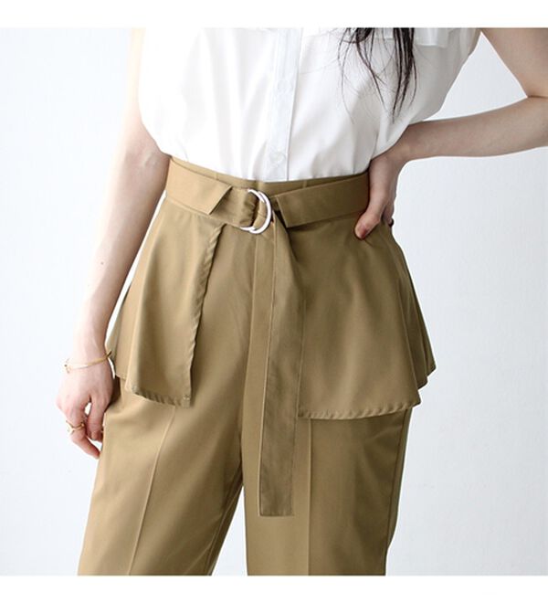 GeeRA（ジーラ）の「レイヤードラップパンツ（フルレングスパンツ）」｜詳細画像