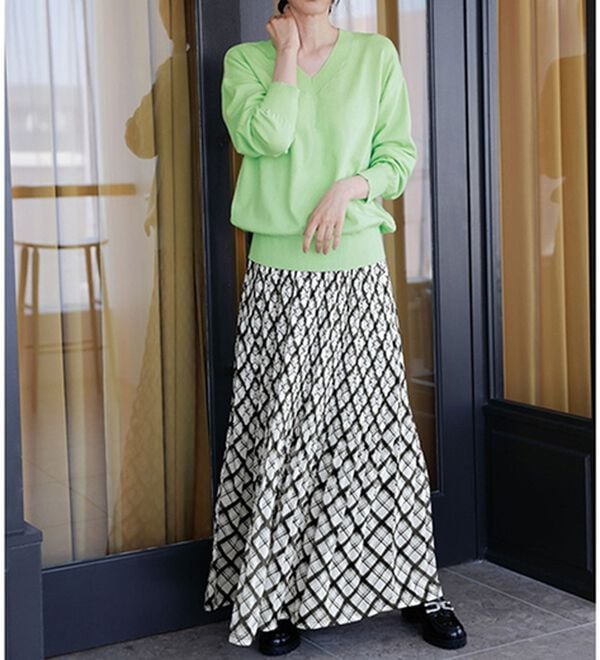 RANAN（ラナン）の「シフォンプリーツマキシスカート（ロングスカート）」｜詳細画像