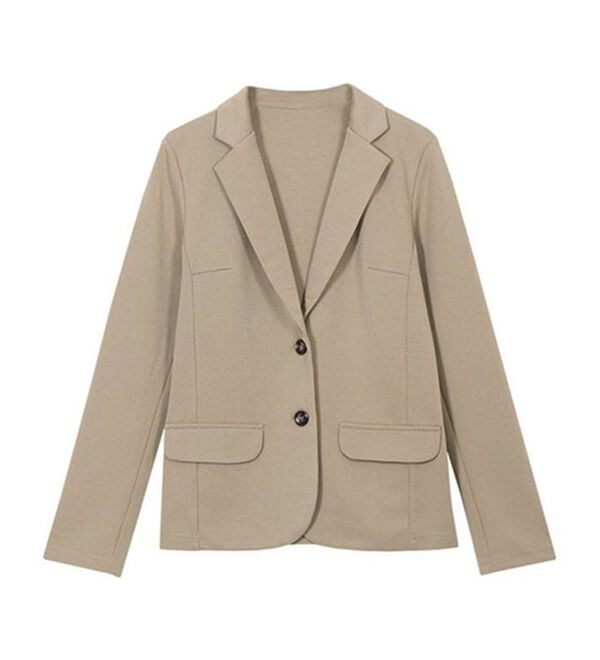 Pierrot（ピエロ）の「ＯＮ／ＯＦＦ使えるポンチ素材テーラードジャケット（テーラードジャケット）」｜詳細画像