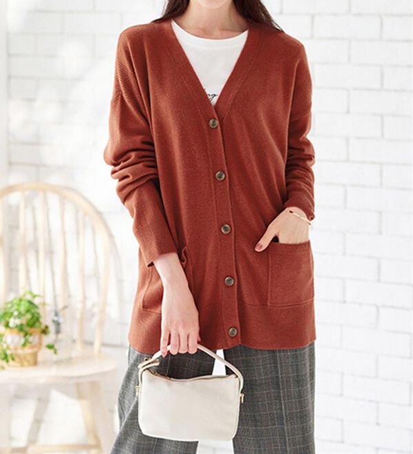 BELLUNA（ベルーナ）の「もちもちカシミヤタッチニットカーディガン（ニットカーディガン）」｜詳細画像