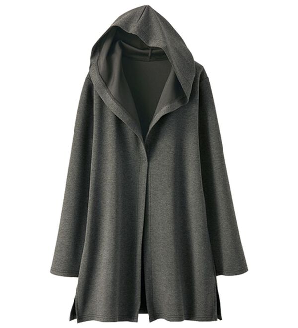 BELLUNA（ベルーナ）の「なめらかテンセル（ＴＭ）繊維混配色コーディガン（その他カーディガン）」｜杢チャコール系