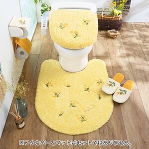 「小花刺繍がかわいいスイートトイレタリーシリーズ（トイレマット）」｜ミモザ