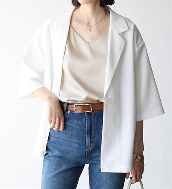 GeeRA（ジーラ）の「前後２ｗａｙヴィンテージサテンノースリーブ（タンクトップ・キャミソール）」｜詳細画像