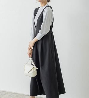 Pierrot（ピエロ）の「ウエストマークジャンパースカート（ジャンパースカート）」｜詳細画像