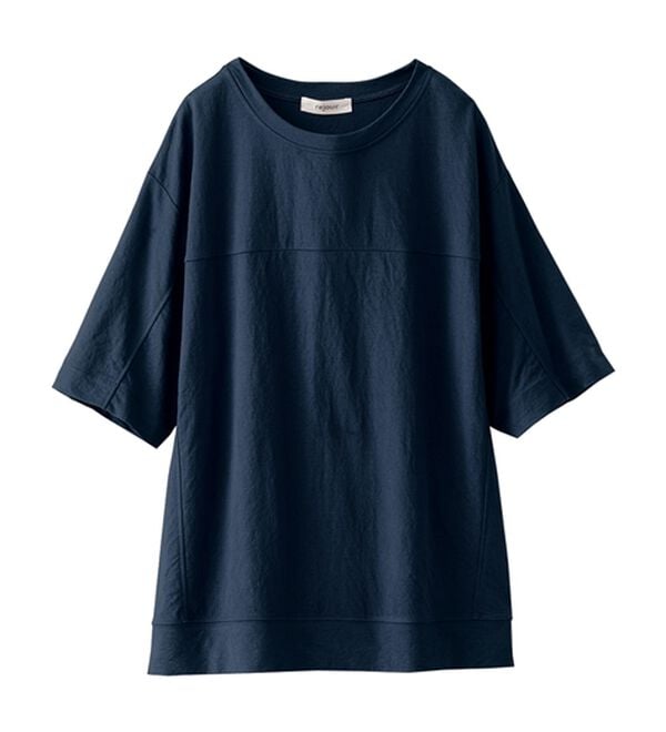 BELLUNA（ベルーナ）の「涼感素材切替デザインプルオーバー（カットソー）」｜詳細画像