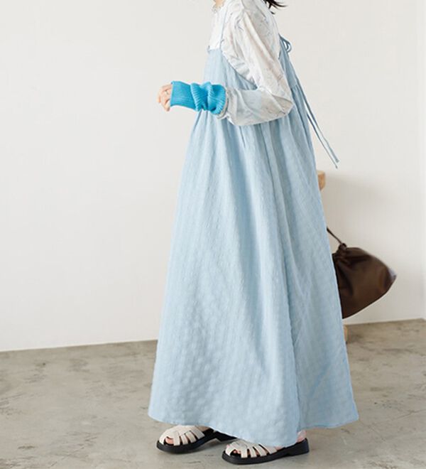 GeeRA（ジーラ）の「ぽこぽこエンボス素材キャミワンピース（その他ワンピース）」｜詳細画像