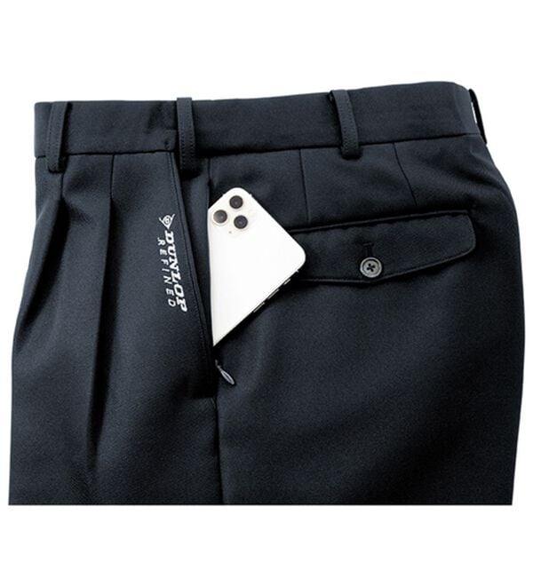 ダンロップスラックス3本組 3本組】＜ダンロップ・リファインド＞楽らく安心定番裏フリース