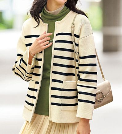 BELLUNA（ベルーナ）の「ランタンスリーブ軽量ニットジャケット（その他ジャケット）」