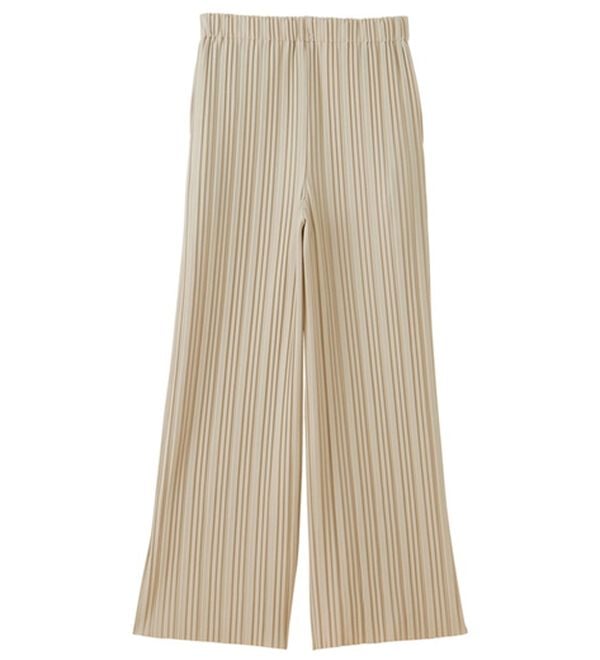 GeeRA（ジーラ）の「セルフカットセミワイドプリーツパンツ（フルレングスパンツ）」｜詳細画像