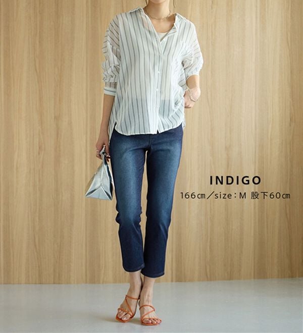 BELLUNA（ベルーナ）の「【再入荷】美ストレッチ素材アンクル丈レギンスパンツ（クロップドパンツ）」｜詳細画像