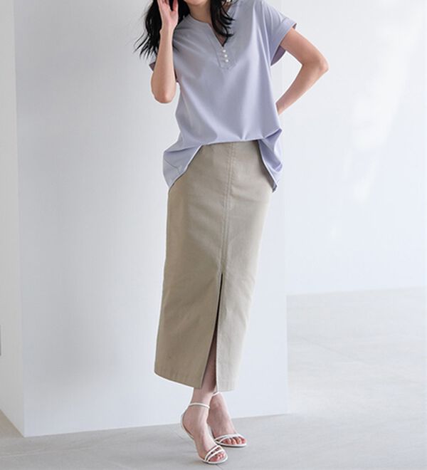 RANAN（ラナン）の「ひんやり！スキッパーブラウス（ブラウス）」｜詳細画像