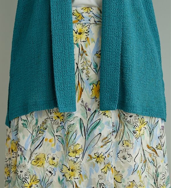 BELLUNA（ベルーナ）の「メッシュ素材トッパーカーディガン（ニットカーディガン）」｜詳細画像