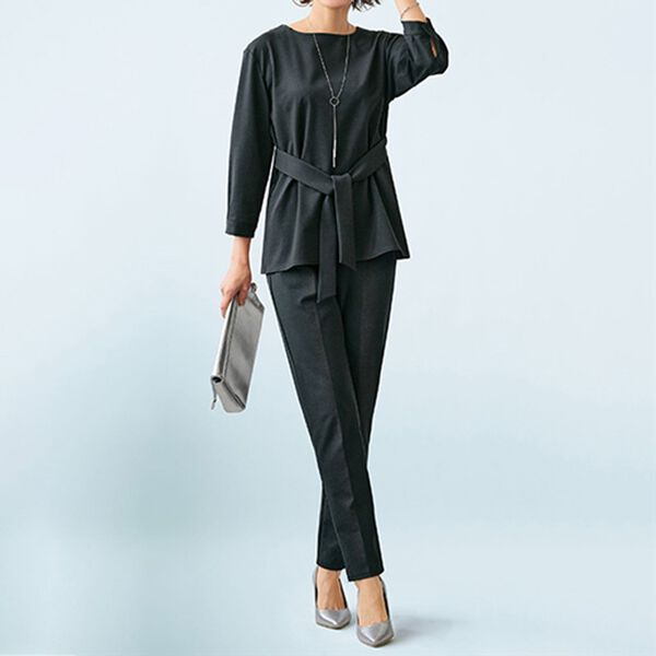 BELLUNA（ベルーナ）の「そのままリラックスリボンデザインブラウス（ブラウス）」｜詳細画像