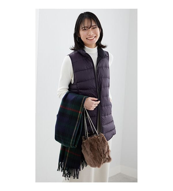 BELLUNA（ベルーナ）の「フレンチダウン使いロング丈ベスト（ベスト）」｜詳細画像